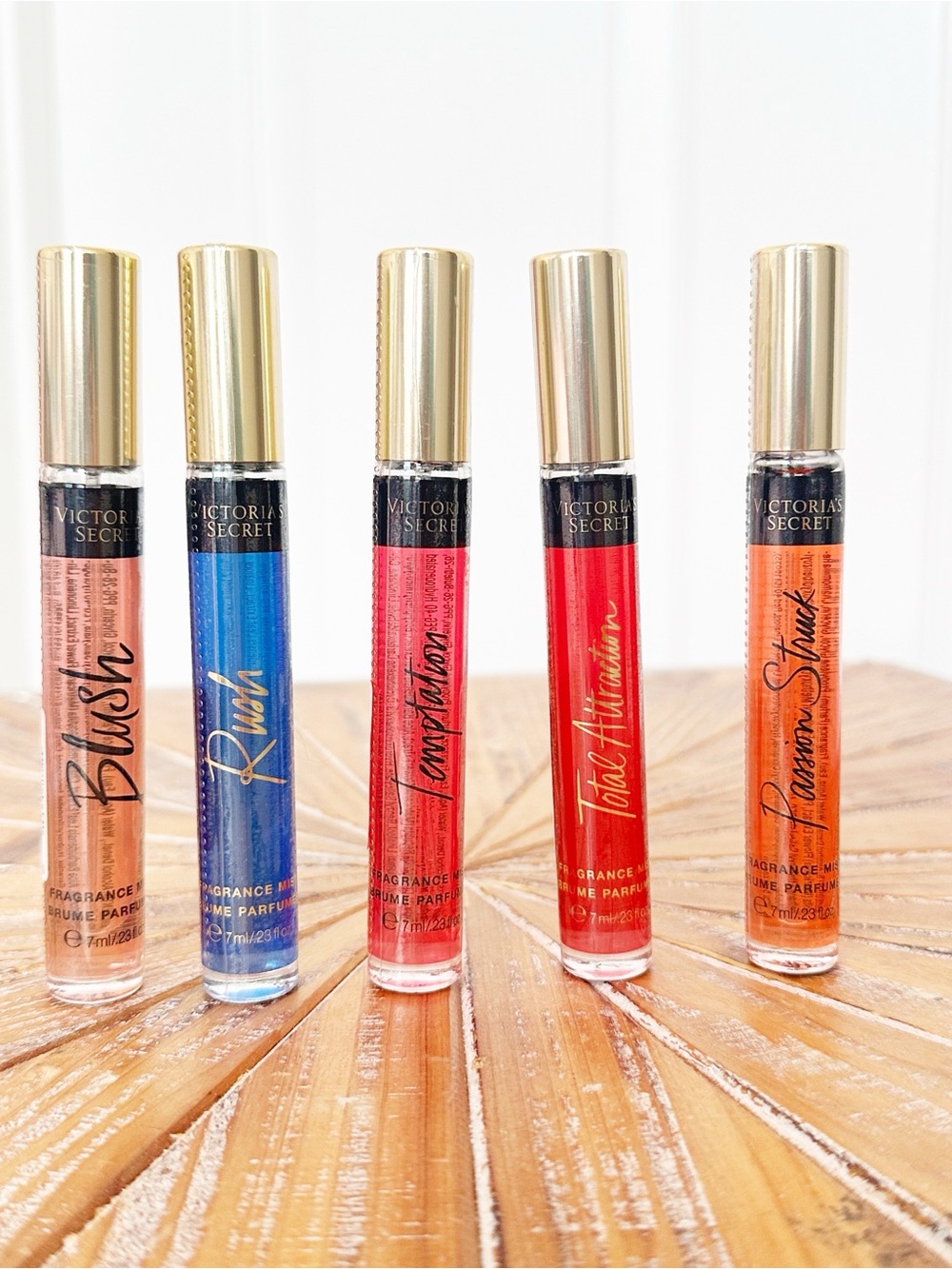 NWT 5-Item Victoria’s Secret Travel Size Fragrance Mist Set 7 ml / 0.23 fl oz ea